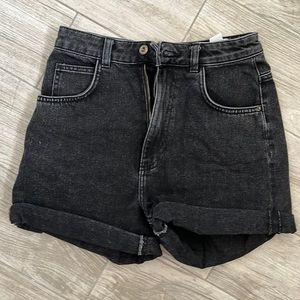 GREAT CONDITION - Black Denim Mom shorts